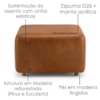 Poltrona Modular e Puff Block Pes Madeira Courino TCS 727 MOLL