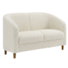 Poltrona Namoradeira 2 Lugares Aura 120 cm Pes Madeira Boucle TCE 1010 MOLL