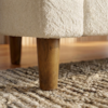Poltrona Namoradeira 2 Lugares Aura 120 cm Pes Madeira Boucle TCE 1010 MOLL