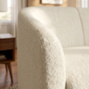 Poltrona Namoradeira 2 Lugares Aura 120 cm Pes Madeira Boucle TCE 1010 MOLL