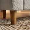 Poltrona Namoradeira 2 Lugares Aura 120 cm Pes Madeira Boucle TCE 1018 MOLL