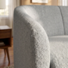 Poltrona Namoradeira 2 Lugares Aura 120 cm Pes Madeira Boucle TCE 1018 MOLL