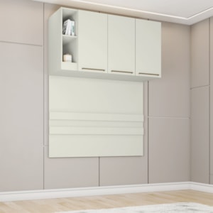 Ponte Casal Modulado 3 Portas 185x145 cm Seletto Areia Henn