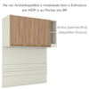 Ponte Casal Modulado 3 Portas 185x145 cm Seletto Areia Jequitiba Henn