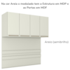 Ponte Casal Modulado 4 Portas 185x165 cm Seletto Areia Henn