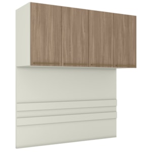 Ponte Casal Modulado 4 Portas 185x165 cm Seletto Areia Jequitiba Henn