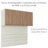 Ponte Casal Modulado 4 Portas 185x165 cm Seletto Areia Jequitiba Henn