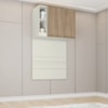 Ponte Solteiro Modulado 2 Portas 185x104 cm Seletto Areia Jequitiba Henn