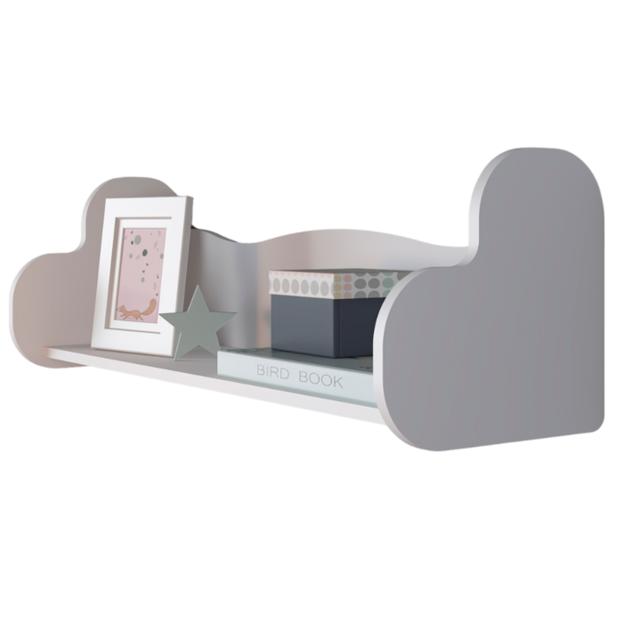 Prateleira Decorativa Nicho Infantil MDF 91X30 cm Branco ARLY