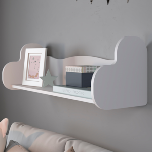 Prateleira Decorativa Nicho Infantil MDF 91X30 cm Branco ARLY