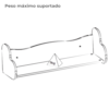 Prateleira Decorativa Nicho Infantil MDF 91X30 cm Branco ARLY