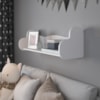 Prateleira Decorativa Nicho Infantil MDF 91X30 cm Branco ARLY