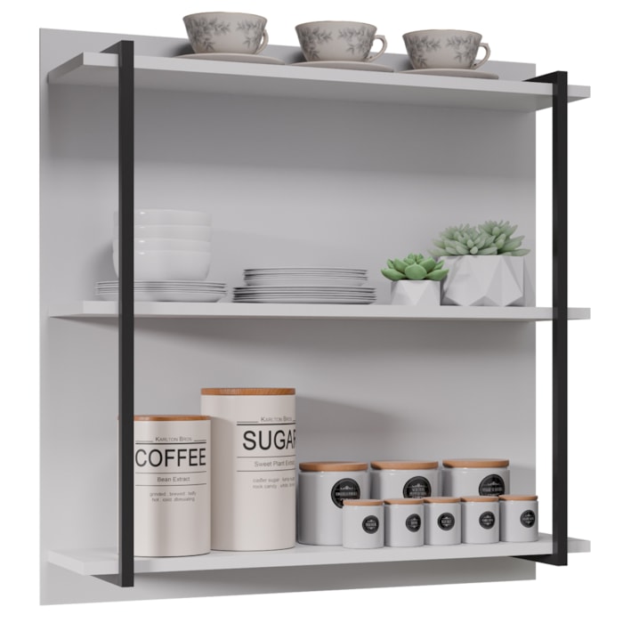Prateleira Industrial BP 71 cm Clara Branco Eratto Moveis