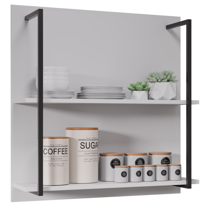 Prateleira Industrial BP Clara 71 cm Branco Eratto Moveis