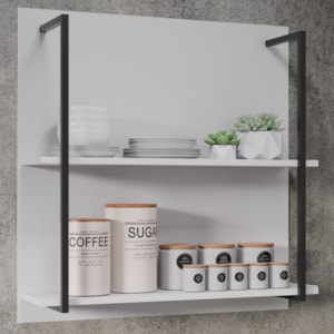 Prateleira Industrial BP Clara 71 cm Branco Eratto Moveis