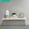 Prateleira Suspensa de Parede Tamburato 67X17 cm Branco Artany