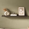 Prateleira Suspensa de Parede Tamburato 90X17 Preto Artany