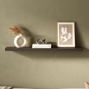 Prateleira Suspensa de Parede Tamburato 90X17 Preto Artany