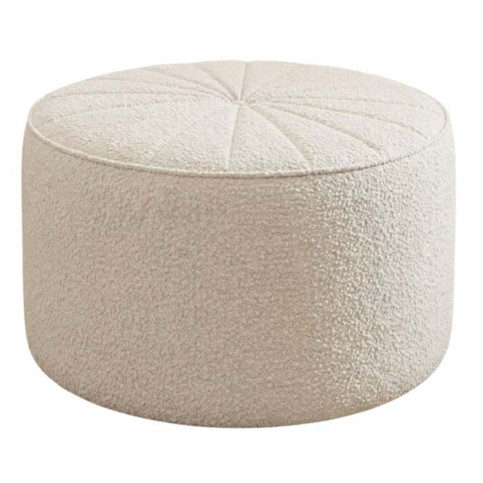 Puff Decorativo Eron 73x73 cm Pes Fixos Boucle TCE 1010 MOLL