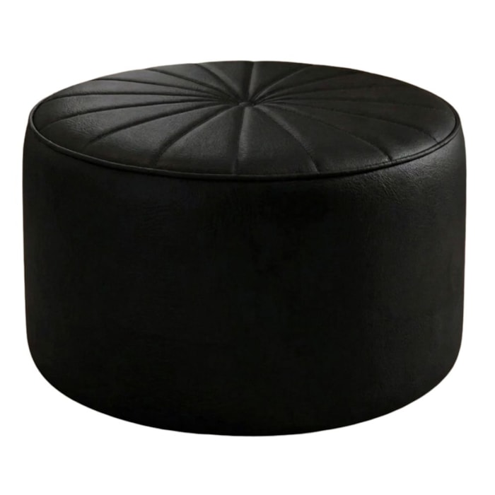 Puff Decorativo Eron 73x73 cm Pes Fixos Courino TCS 724 MOLL