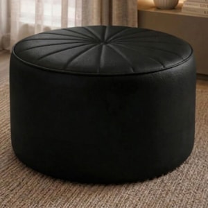 Puff Decorativo Eron 73x73 cm Pes Fixos Courino TCS 724 MOLL