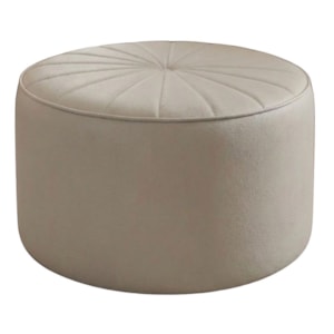 Puff Decorativo Eron 73x73 cm Pes Fixos Courino TCS 725 MOLL