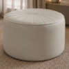 Puff Decorativo Eron 73x73 cm Pes Fixos Courino TCS 725 MOLL
