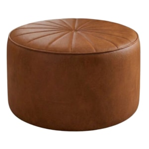 Puff Decorativo Eron 73x73 cm Pes Fixos Courino TCS 727 MOLL