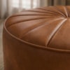 Puff Decorativo Eron 73x73 cm Pes Fixos Courino TCS 727 MOLL