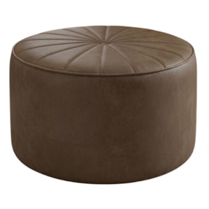 Puff Decorativo Eron 73x73 cm Pes Fixos Courino TCS 729 MOLL