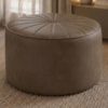 Puff Decorativo Eron 73x73 cm Pes Fixos Courino TCS 729 MOLL