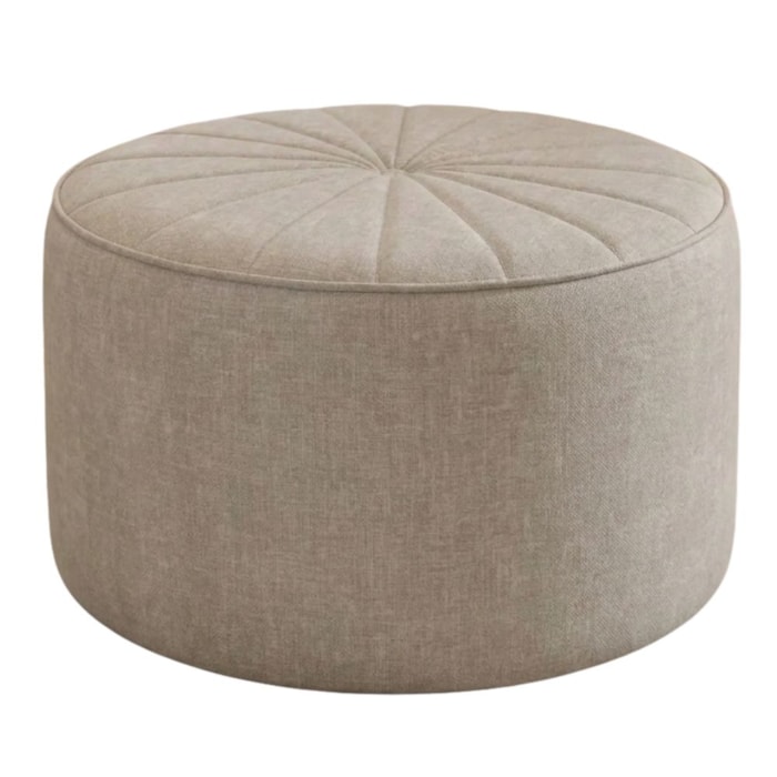 Puff Decorativo Eron 73x73 cm Pes Fixos Linho TCS 701 MOLL