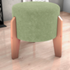 Puff Decorativo Para Sala Luxo 44x44 cm Boucle F494 Oliva Milani Store