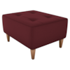 Puff Decorativo Para Sala Piva 62x52 cm E432 Vermelho Milani Store