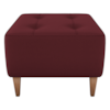 Puff Decorativo Para Sala Piva 62x52 cm E432 Vermelho Milani Store