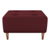 Puff Decorativo Para Sala Piva 62x52 cm E432 Vermelho Milani Store