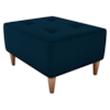 Puff Decorativo Para Sala Piva 62x52 cm E433 Azul Milani Store