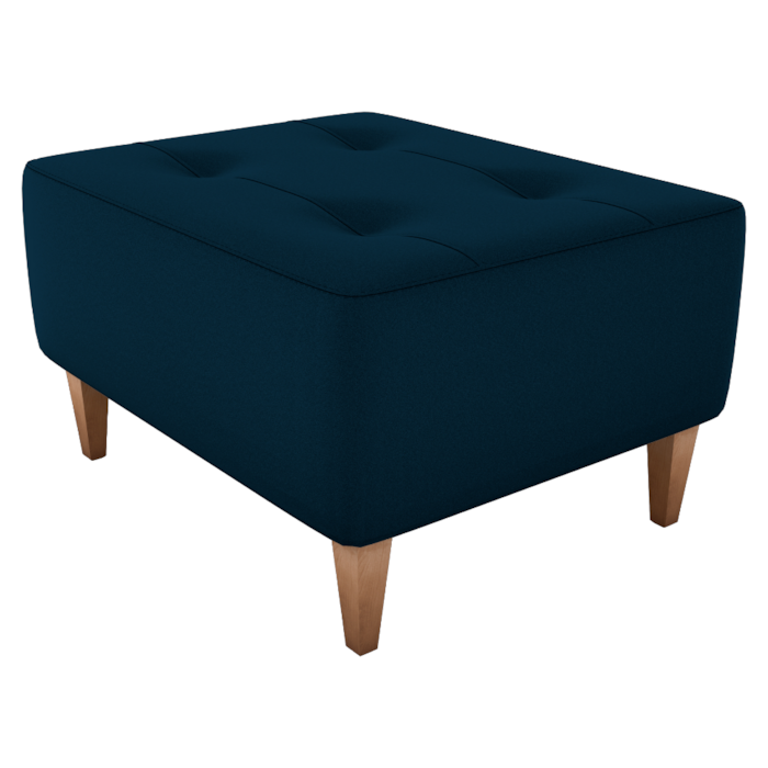 Puff Decorativo Para Sala Piva 62x52 cm E433 Azul Milani Store