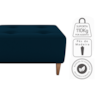 Puff Decorativo Para Sala Piva 62x52 cm E433 Azul Milani Store