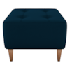 Puff Decorativo Para Sala Piva 62x52 cm E433 Azul Milani Store