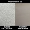 Puff Decorativo Verso 45x51 cm Pes Madeira Boucle E Courino TCE 1010 TCS 726 MOLL