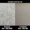 Puff Decorativo Verso 45x51 cm Pes Madeira Boucle E Courino TCE 1018 TCS 726 MOLL