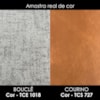 Puff Decorativo Verso 45x51 cm Pes Madeira Boucle E Courino TCE 1018 TCS 727 MOLL