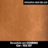 Puff Decorativo Verso 45x51 cm Pes Madeira Courino TCS 727 MOLL