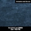 Puff Decorativo Verso 45x51 cm Pes Madeira Linho E Courino TCS 718 TCS 727 MOLL