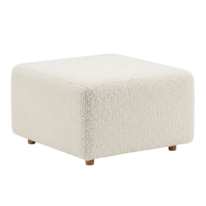 Puff Modular Block 74x74 cm Pes Madeira Boucle TCE 1010 MOLL