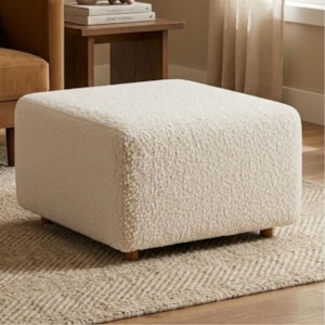 Puff Modular Block 74x74 cm Pes Madeira Boucle TCE 1010 MOLL