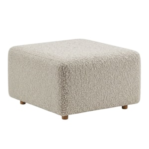 Puff Modular Block 74x74 cm Pes Madeira Boucle TCE 1018 MOLL
