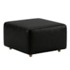 Puff Modular Block 74x74 cm Pes Madeira Courino TCS 724 MOLL