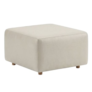 Puff Modular Block 74x74 cm Pes Madeira Courino TCS 725 MOLL